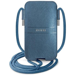 Guess Bag GUPHMPSASBBL 6,1 blue Saffiano Strap (GUPHMPSASBBL)