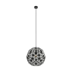 EGLO Viseća lampa SKOURA 1 1xE27 O500 crna 39619