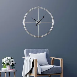 Wallity Zidni sat Scandinavian, 66x66 cm, Srebrne boje