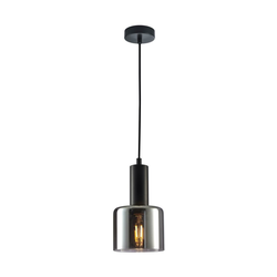 ITALUX PND-65342-1-BK+SG - Luster na sajli SANTIA 1xE27/40W/230V crna