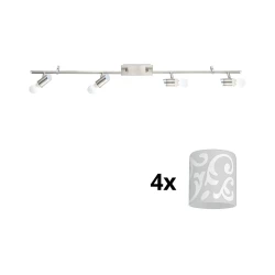 Eglo - LED spot svetiljka MY CHOICE 4xE14/4W/230V hrom/bela