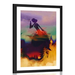 Plakat s paspartujem ženska magičnost - 60x90 white