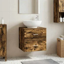 Umivaonik s policom Dimljeni hrast 49,5 x 44,5 x 66,5 cm