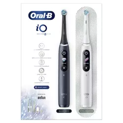 Oral-B iO Series 8 mit 2. Handstück White Alabaster/ Black Onyx