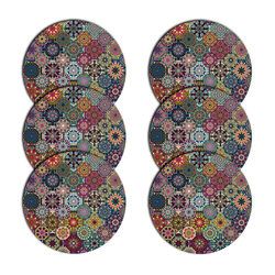 Bertoni Home Unisexs 6 Round Table Pads Set Valencia