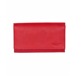 DENARNICA ŽENSKA USNJENA AVIATOR RDEČA 16 X 9 X 3 cm