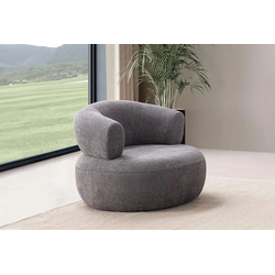 Atelier del Sofa Fotelja Roma, 100 x 85 x 90 cm, Tamnosiva