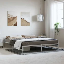 Metalni okvir za krevet bijeli 183x213 cm