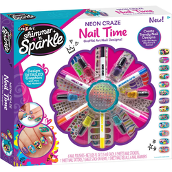 Crazart set za urejanje nohtov Neon Crazy Nail Time