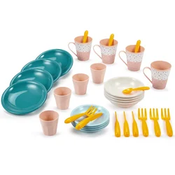 Jedálenská súprava Picnic Serware Vert Azur Écoiffier s vystrihovačkou 32 dielov doplnkov od 18 mes ECO1684