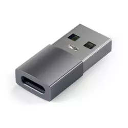 SATECHI Aluminum Type-A to Type-C Adapter - Space Grey