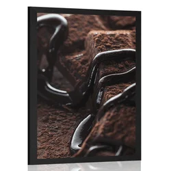 Plakat okusni koščki čokolade - 20x30 no frame