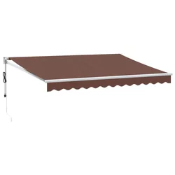 Tenda na automatsko uvlačenje smeđa 350 x 250 cm