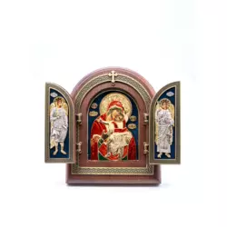Triptih Presveta Bogorodica Utešiteljnica, 220x255x32 mm