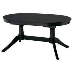 ROSENTORP Produživi sto, crna, 160/215x110 cm