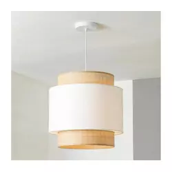 Brilagi - Luster na sajli CERIA 1xE27/40W/230V prečnik 30 cm bež/bela