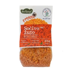 Žuto sočivo organsko 200g Bio Špajz
