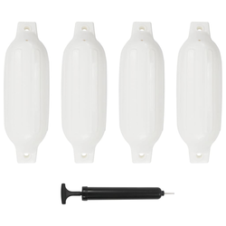 Bokobrani za brod 4 kom bijeli 41 x 11,5 cm PVC