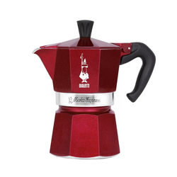 NEW Bialetti - Deco Glamour - Moka Express 3tz rdeča