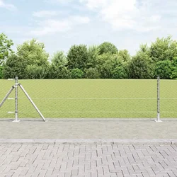 Heksagonalna ograda s betonskom osnovom 100 x 0,6 m Srebrna
