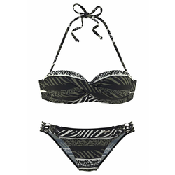 BRUNO BANANI Bügel-Bandeau-Bikini, zelena
