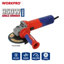 Workpro wp472049 Električna ugaona brusilica 850W (sa regulacijom brzine), 125 mm ( WP472049 )