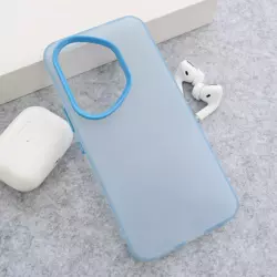 Maska Electro Glow Frame za Honor 400 Pro plava