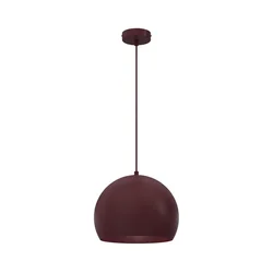 Luster na sajli SOOL 1xE27/15W/230V prečnik 27 cm bordo