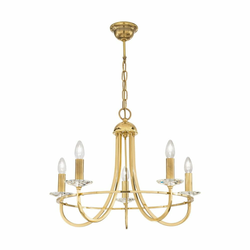 Kolarz 330.85.8C - Kristalni luster na lancu IMPERIAL 5xE14/60W/230V zlatna