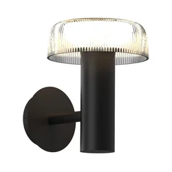 Zuma Line WT33111 - LED solarna zidna lampa BLUET LED/2,5W/2000mAh IP44 crna
