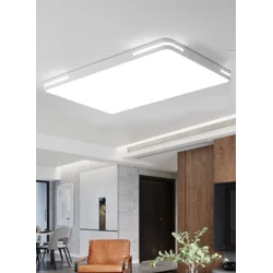Huipujinggong Plafonska lampa LED, 90×60 cm, 108 W, Trobojna, Bela
