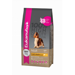 EUKANUBA hrana za pse ADULT SMALL&MEDIUM BREEDS RICH IN LAMB & RICE 12kg