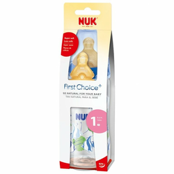 NUK Steklenička First Choice Plus - 300 ml, lateks