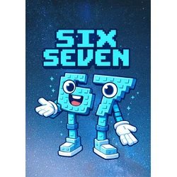 Six Seven plakat 50x70 cm pixel art igranje