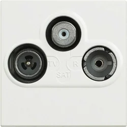 CLASSIA TV/RD/SAT VTIČNICA RF-M/RF-Ž/F STARA 2M BELA RW4210M2D
