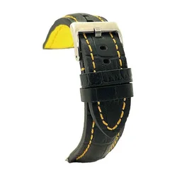 Kožni kaiš Diloy 24mm DIL395.55 Zuta boja