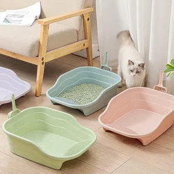 Toalet za mačke Extra Large Open Cat Box Roze 48x35x15 cm