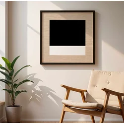 Wallity Dekorativna uramljena slika na platnu, 74x74cm, Šarena