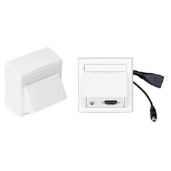 Vivolink WI221170 Vtičnica HDMI + 3,5 mm bela