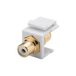 Goobay Keystone Cinch/RCA modul - Cinch vtičnica bela - Cinch vtičnica 79676