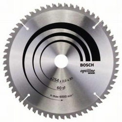 BOSCH List kružne testere Optiline Wood 254 x 30 x 2,0 mm, 60 - 2608640436