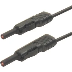 SKS Hirschmann 4 mm test lead, contact-protected, stackable, 50 cm