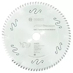 Bosch List kružne testere Top Precision Best for Laminated Panel Abrasive 250 x 30 x 3,2 mm, 80 2608642109, 250 x 30 x 3,2 mm, 79