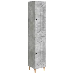 Set ormara 2 pcs Betonska siva Konstruirano drvo