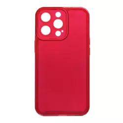 Maska Clear color za iPhone 14 Pro Max crvena.