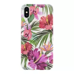 Maska Flower za iPhone X/ XS bela