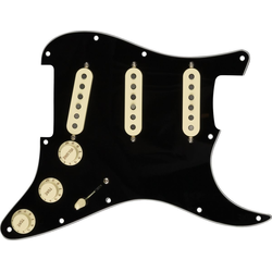 Fender Pre-Wired Strat SSS FAT 50s Black Pickguard