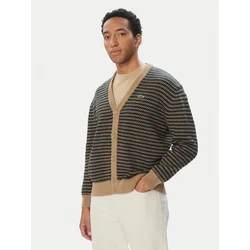 Lacoste Pletena jopica AH8567 Rjava Relaxed Fit