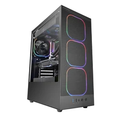 TACENS MARS MC-NEBULA ATX Ohišje, Midi Tower, čno, 4x120mm ARGB