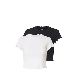 Urban Classics Majica  črna / bela